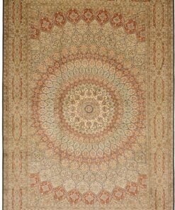 Kashmir Oriental Rug 278 × 189 cm, silk, hand-knotted