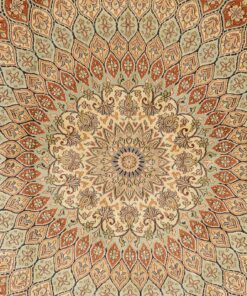 Kashmir Oriental Rug 278 × 189 cm, silk, hand-knotted — view 5