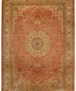 Kashmir Oriental Rug 274 × 190 cm, silk, hand-knotted