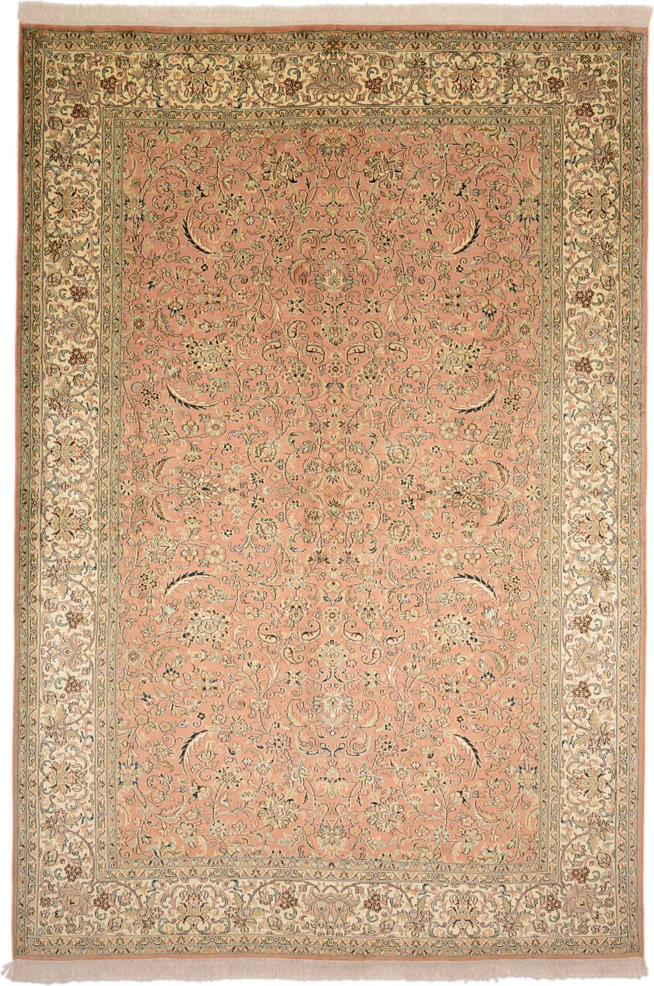 Kashmir Oriental Rug 281 × 190 cm, silk, hand-knotted
