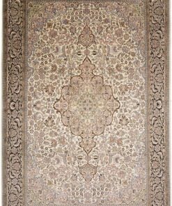 Kashmir Oriental Rug 284 × 192 cm, silk, hand-knotted