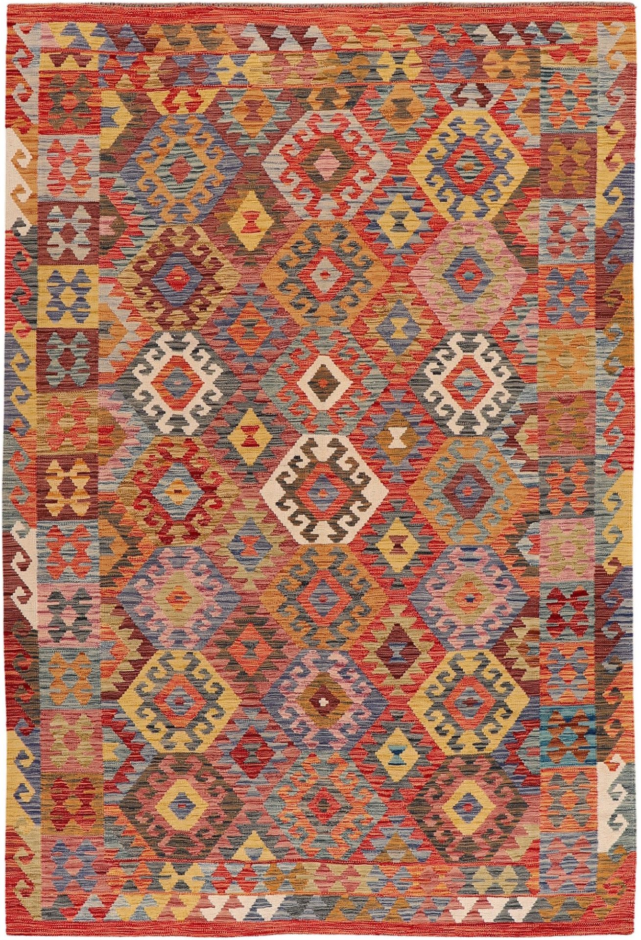 Kashmir Oriental Rug 293 × 195 cm, silk, hand-knotted