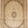 Kashmir Oriental Rug 260 × 198 cm, silk, hand-knotted