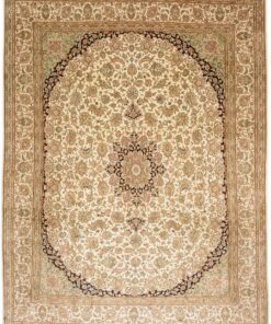 Kashmir Oriental Rug 260 × 198 cm, silk, hand-knotted