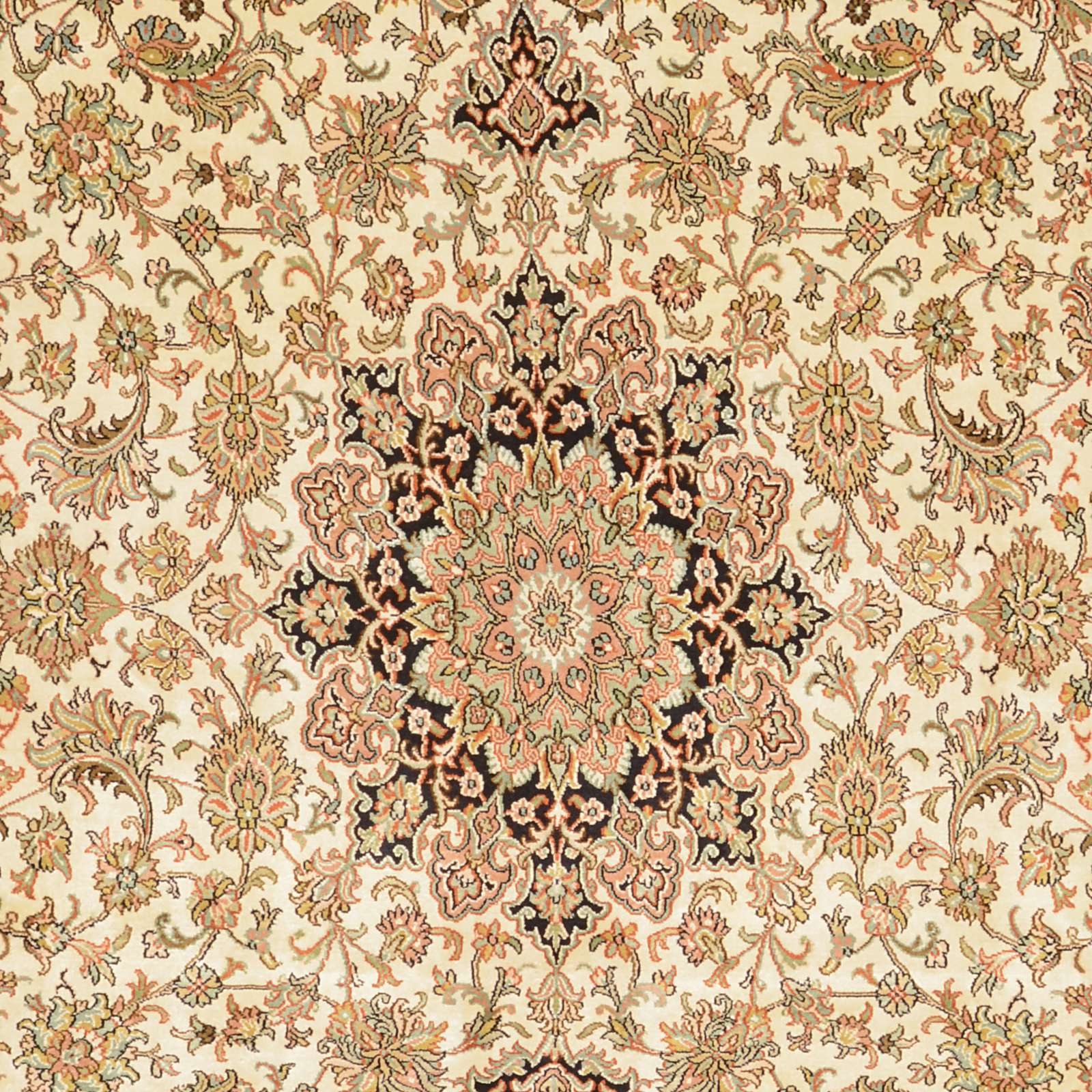 Kashmir Oriental Rug 260 × 198 cm, silk, hand-knotted — view 4