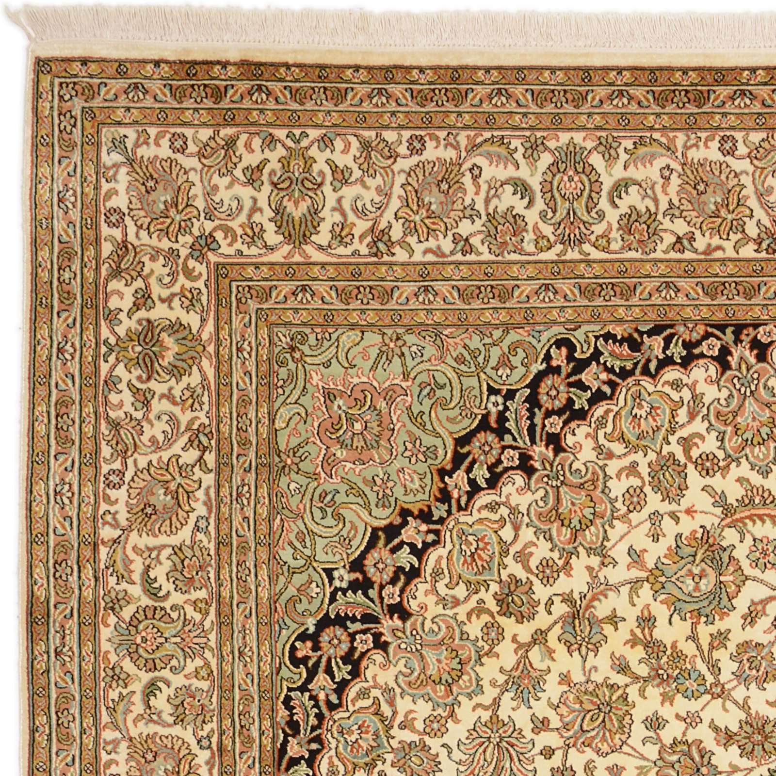 Kashmir Oriental Rug 260 × 198 cm, silk, hand-knotted — view 5