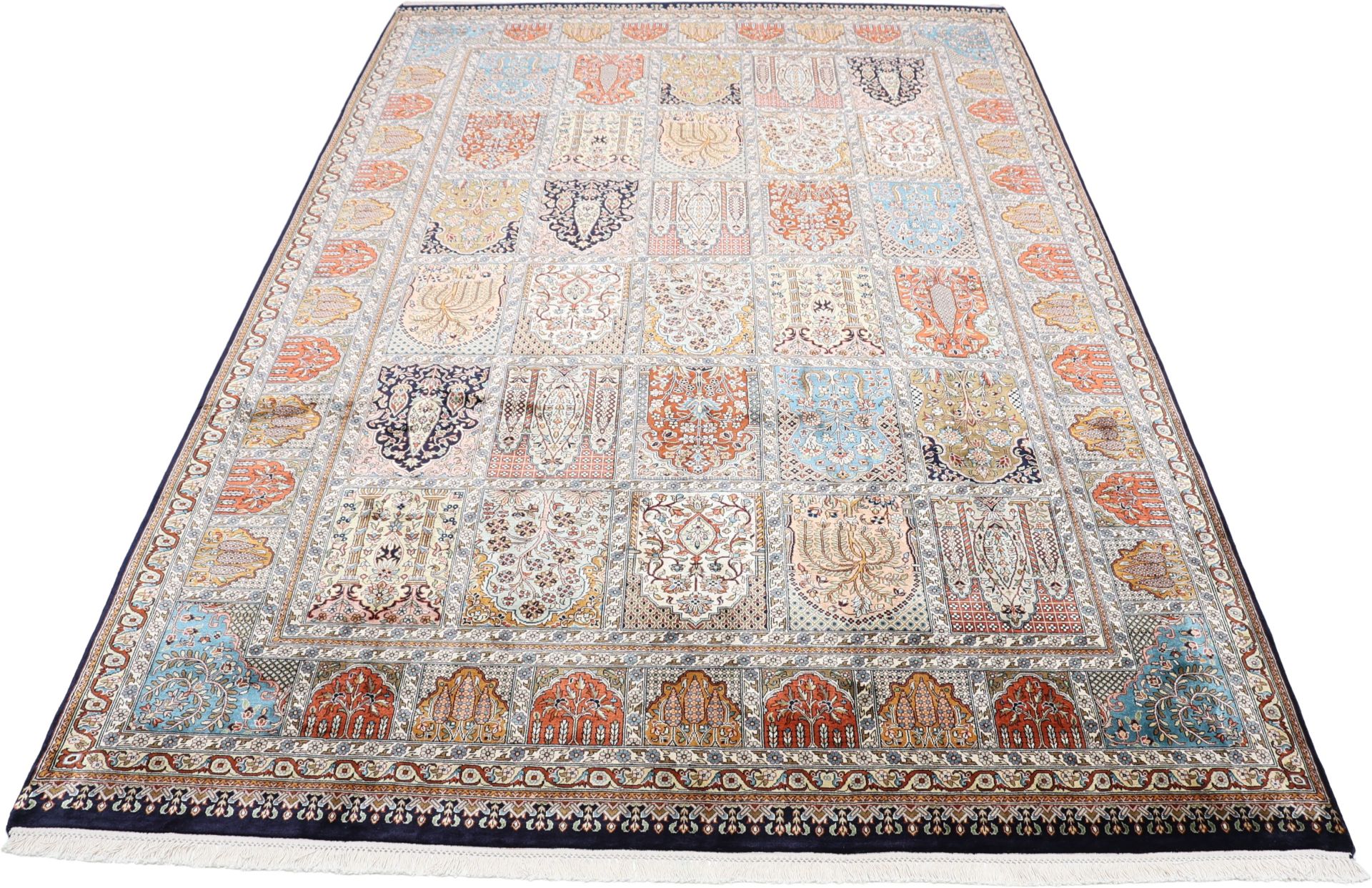 Kashmir Oriental Rug 295 × 201 cm, silk, hand-knotted — view 2