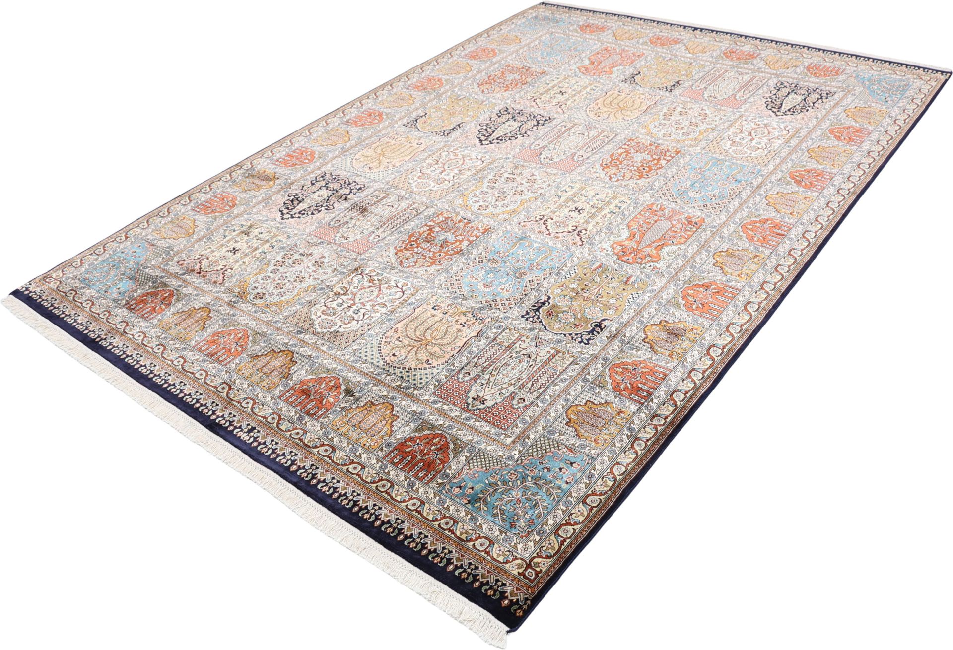 Kashmir Oriental Rug 295 × 201 cm, silk, hand-knotted — view 3