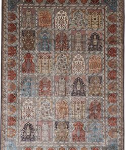 Kashmir Oriental Rug 295 × 201 cm, silk, hand-knotted