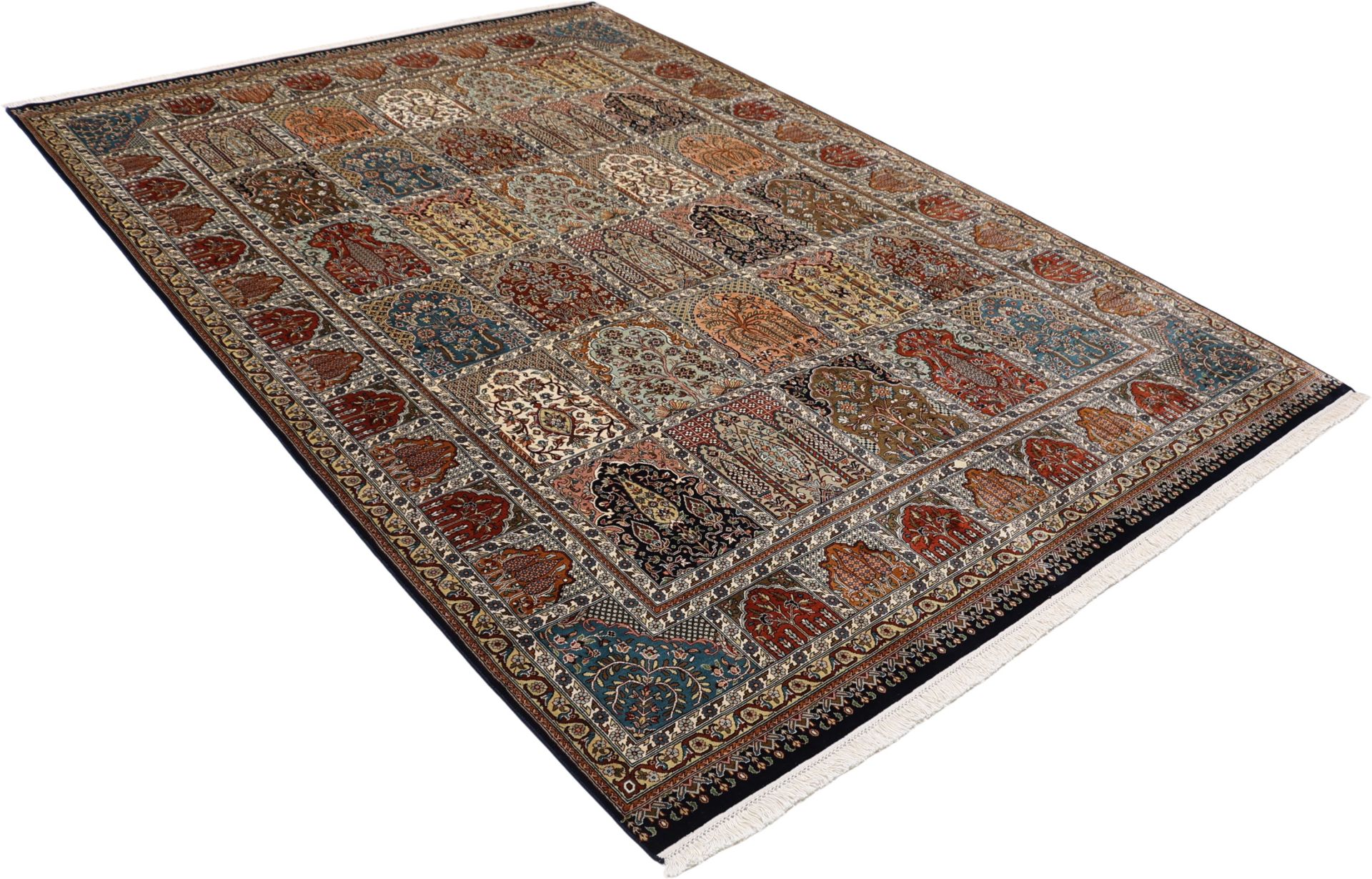 Kashmir Oriental Rug 295 × 201 cm, silk, hand-knotted — view 4