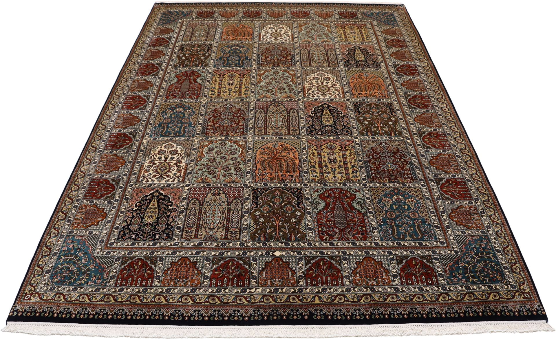 Kashmir Oriental Rug 295 × 201 cm, silk, hand-knotted — view 7