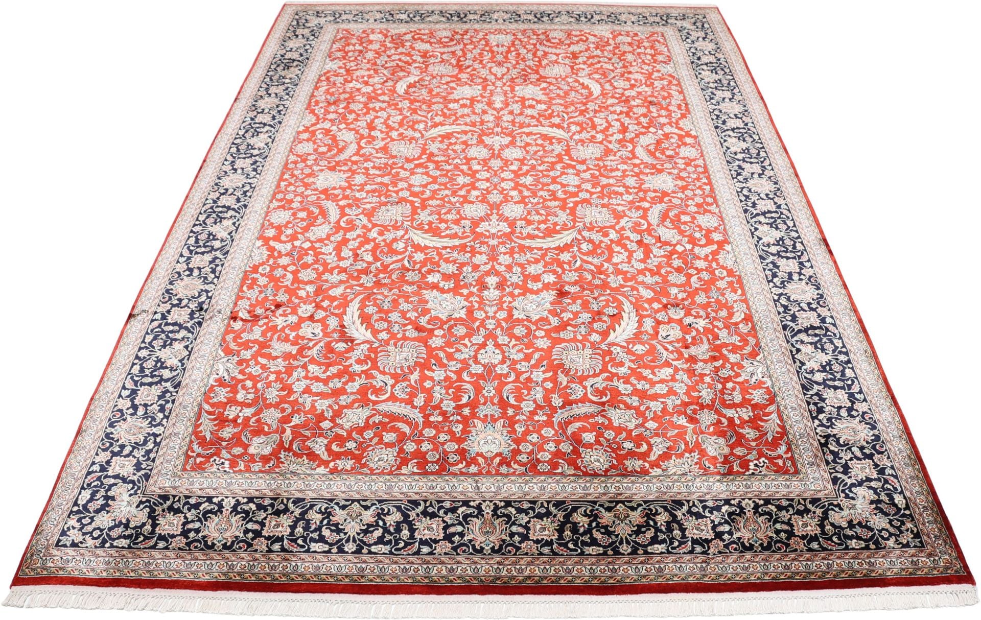 Kashmir Oriental Rug 299 × 201 cm, silk, hand-knotted — view 2