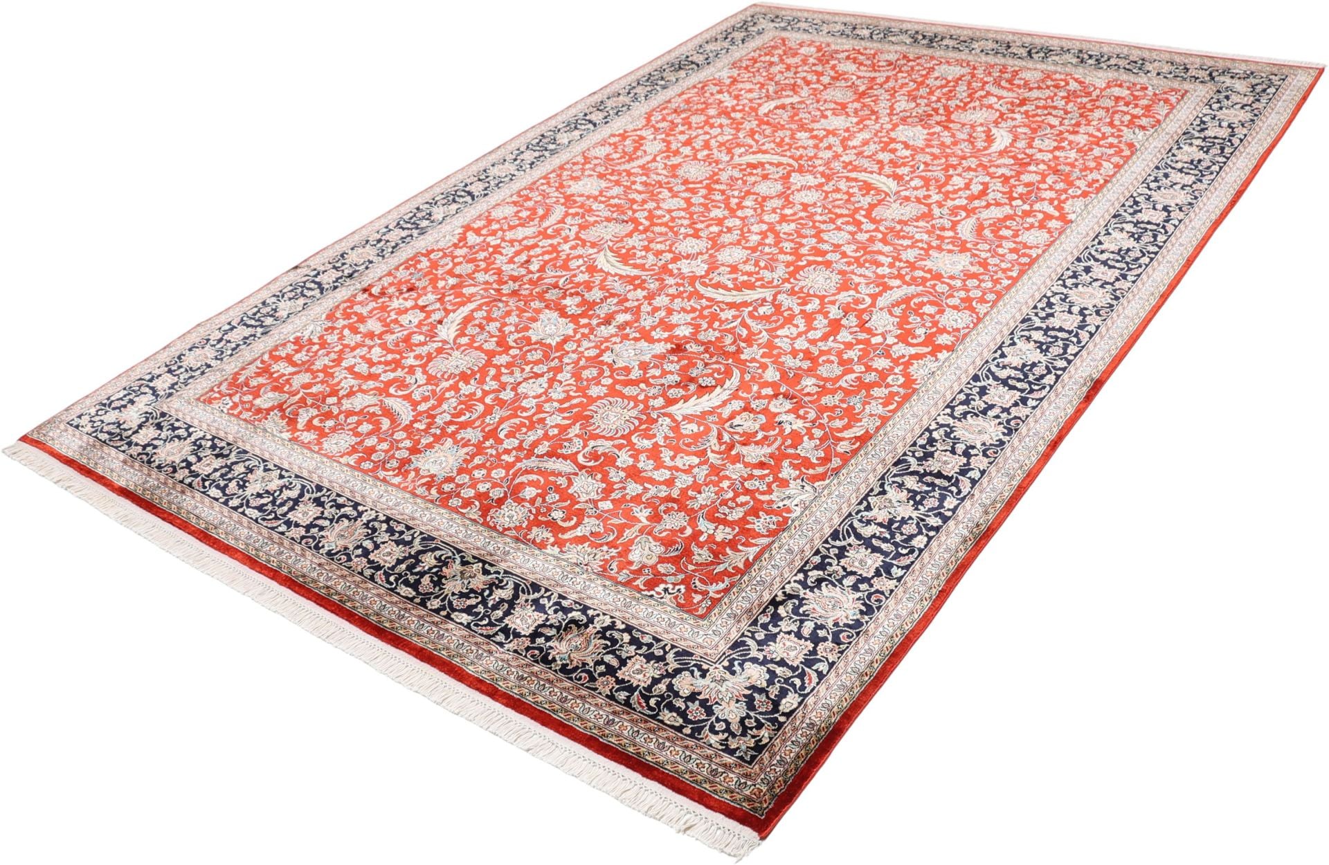 Kashmir Oriental Rug 299 × 201 cm, silk, hand-knotted — view 3