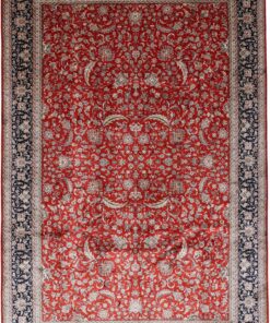 Kashmir Oriental Rug 299 × 201 cm, silk, hand-knotted