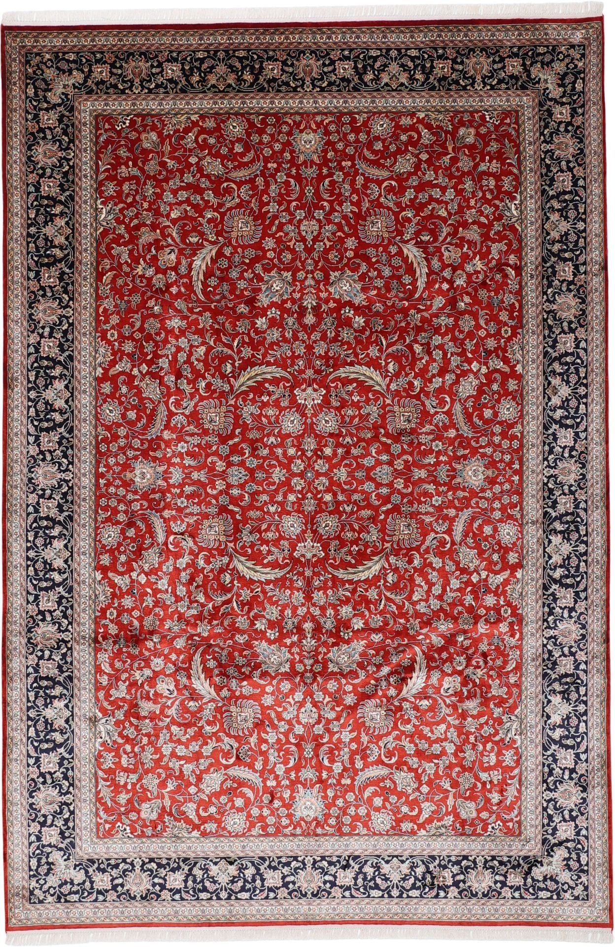 Kashmir Oriental Rug 299 × 201 cm, silk, hand-knotted