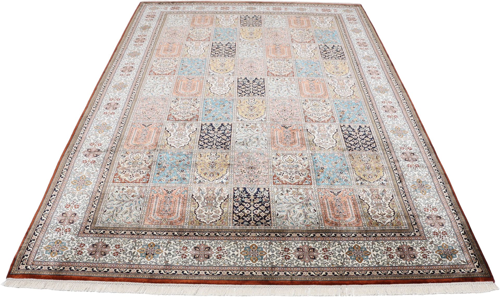 Kashmir Oriental Rug 296 × 203 cm, silk, hand-knotted — view 2