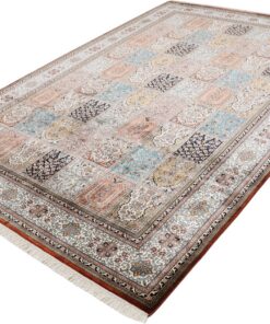 Kashmir Oriental Rug 296 × 203 cm, silk, hand-knotted — view 3