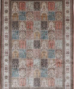 Kashmir Oriental Rug 296 × 203 cm, silk, hand-knotted