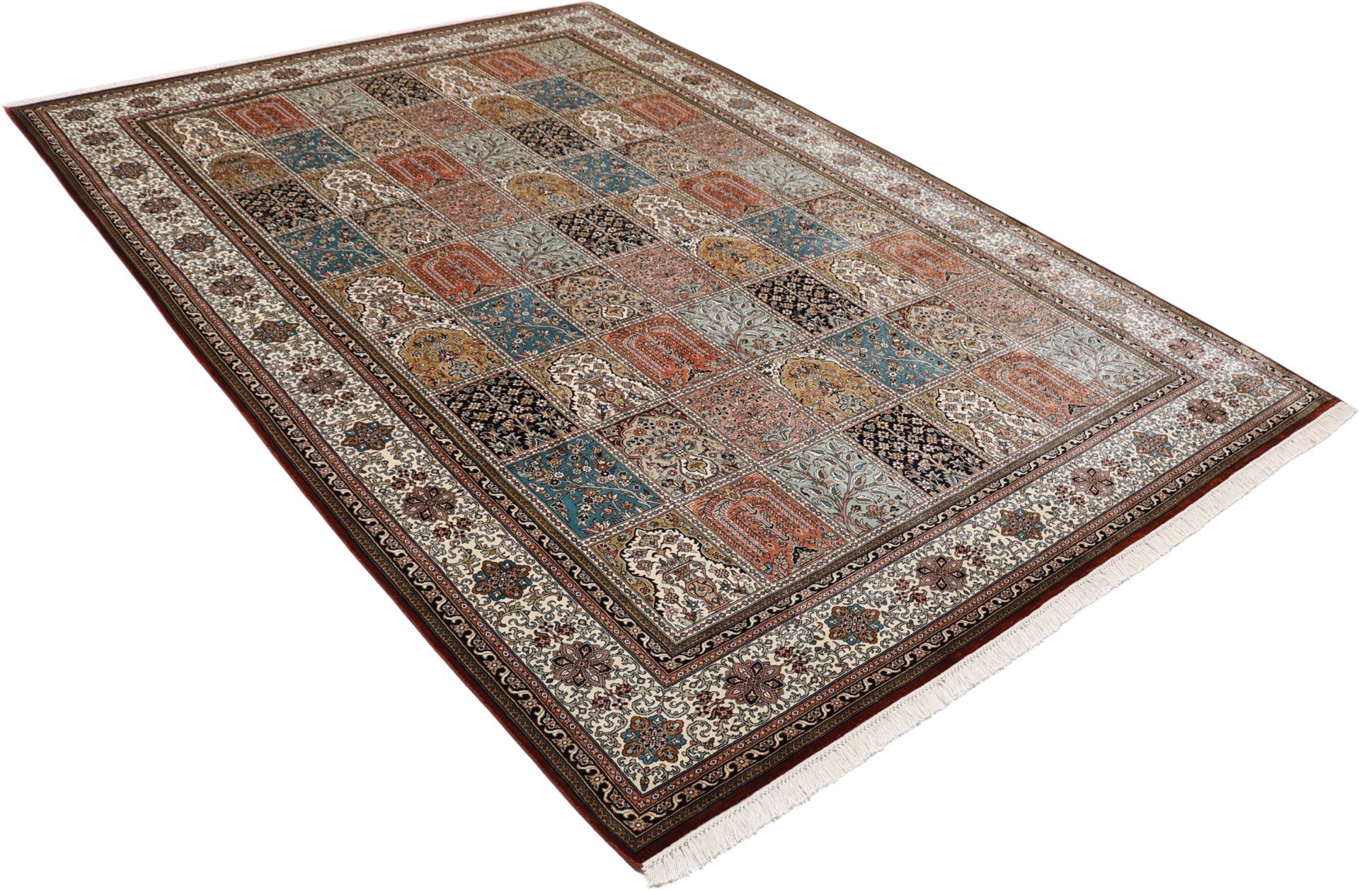 Kashmir Oriental Rug 296 × 203 cm, silk, hand-knotted — view 4
