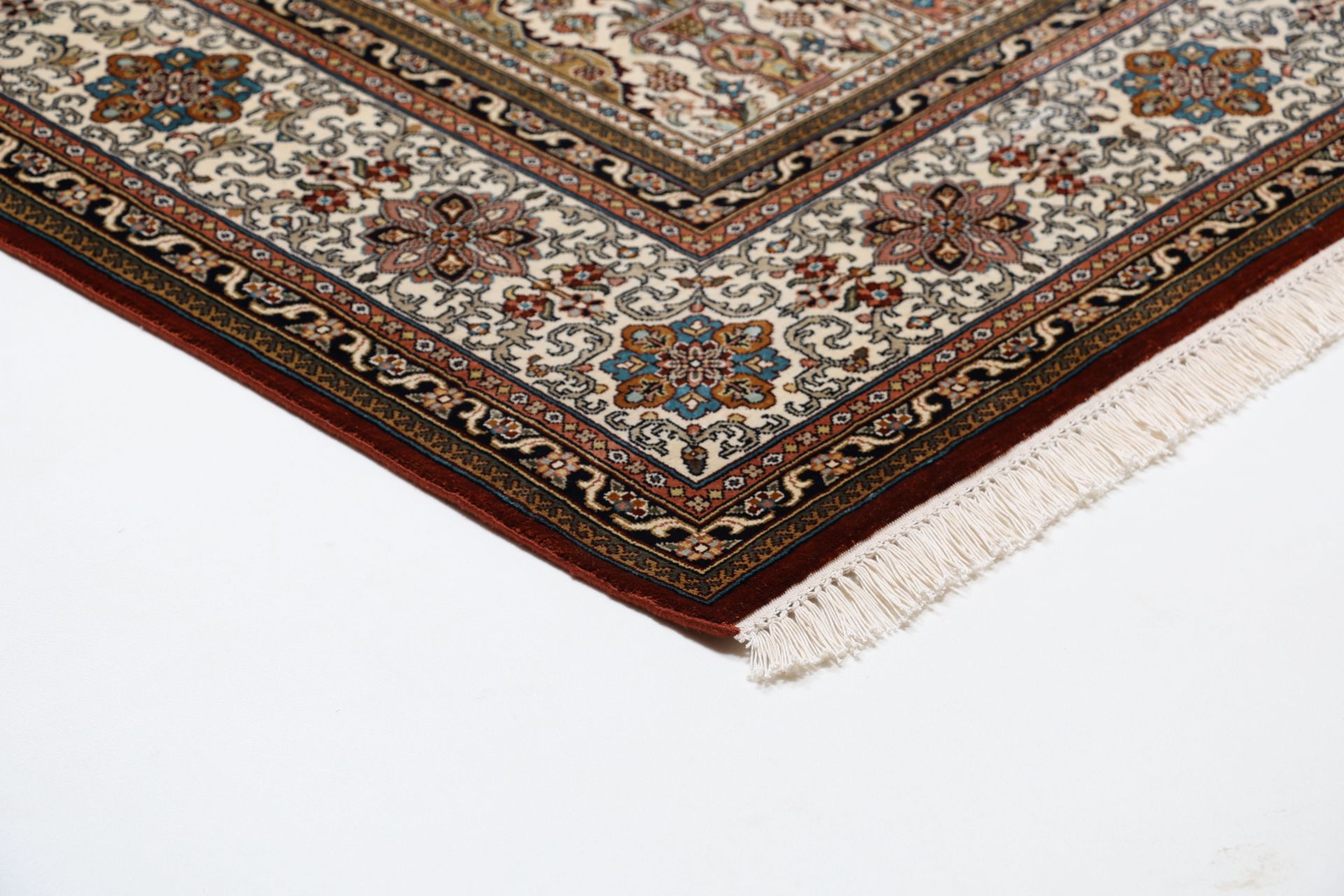 Kashmir Oriental Rug 296 × 203 cm, silk, hand-knotted — view 6