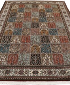 Kashmir Oriental Rug 296 × 203 cm, silk, hand-knotted — view 7