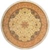 Kashmir Oriental Rug 211 × 210 cm, silk, hand-knotted