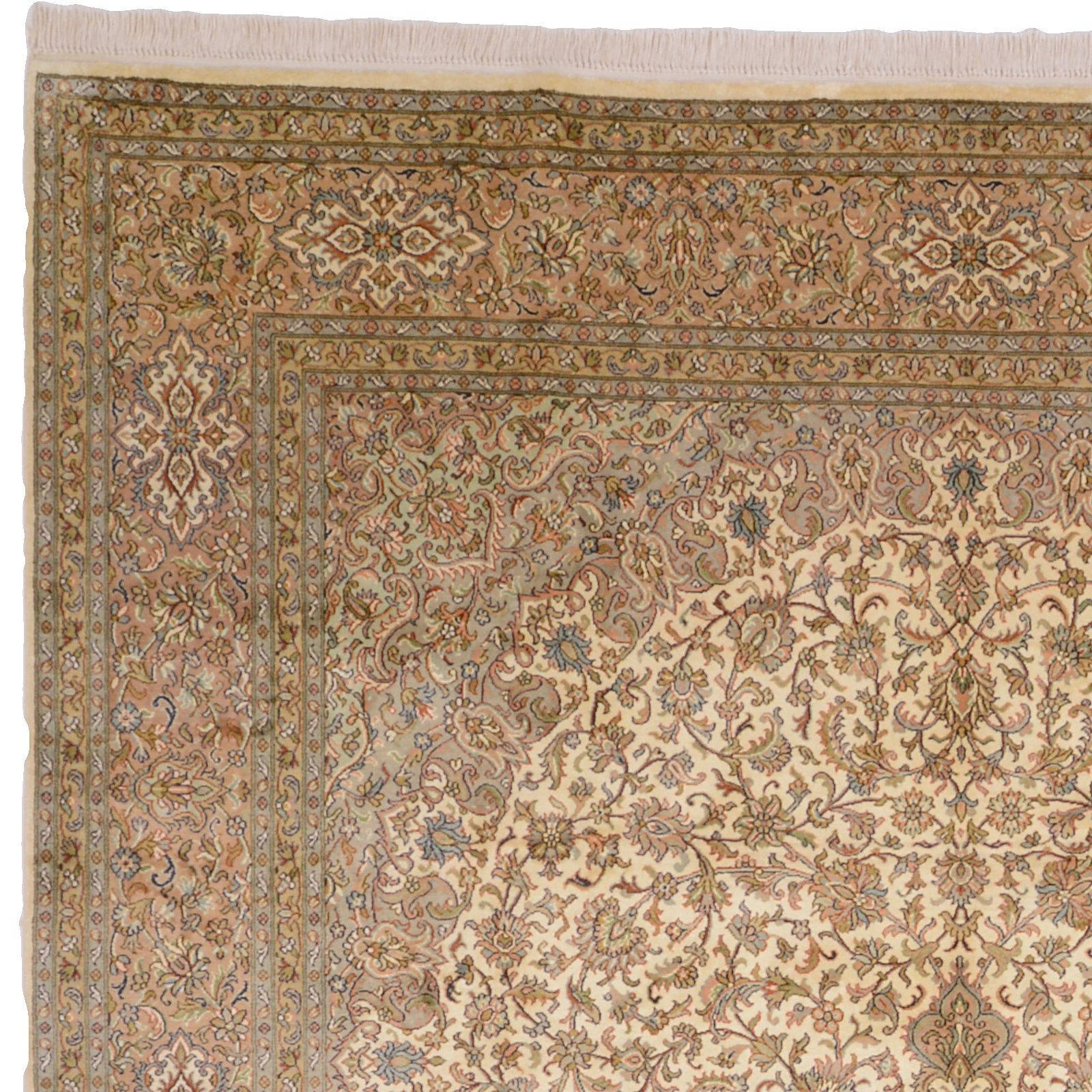 Kashmir Oriental Rug 310 × 213 cm, silk, hand-knotted — view 6