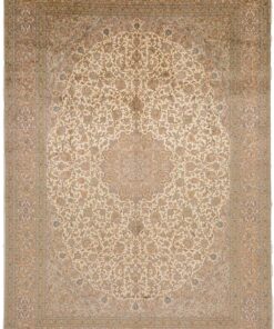 Kashmir Oriental Rug 310 × 213 cm, silk, hand-knotted