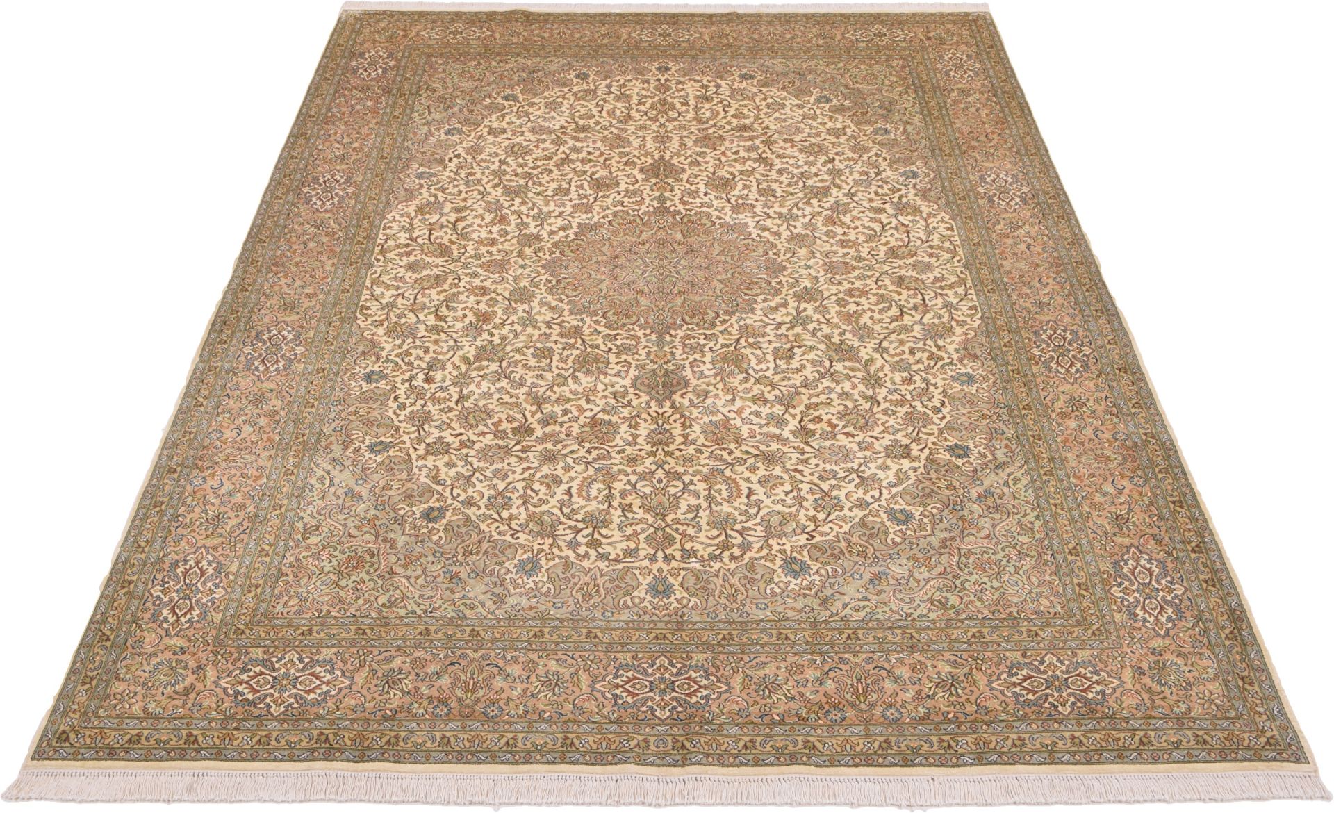 Kashmir Oriental Rug 310 × 213 cm, silk, hand-knotted — view 2