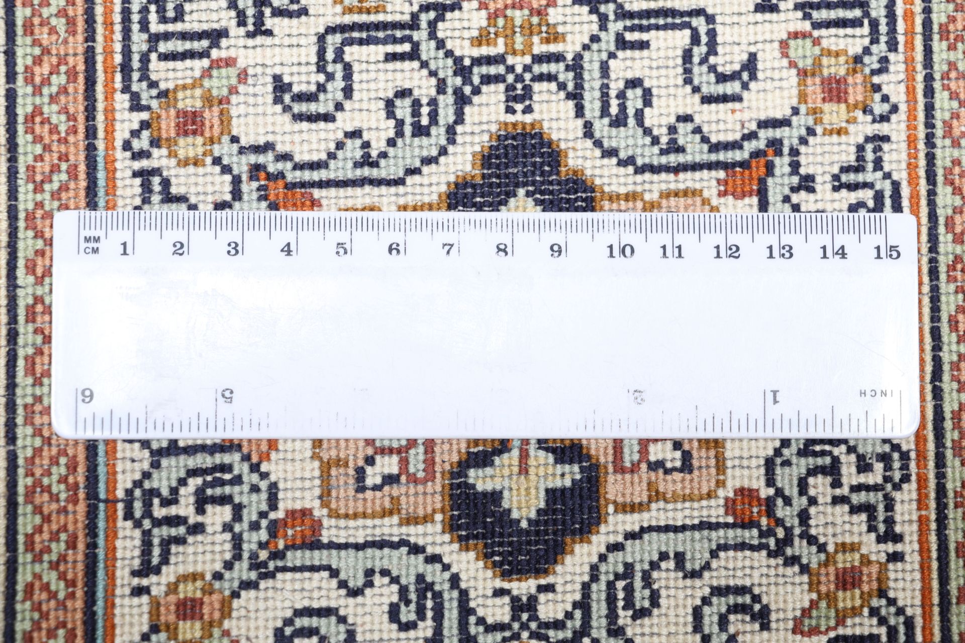 Kashmir Oriental Rug 296 × 215 cm, silk, hand-knotted — view 11