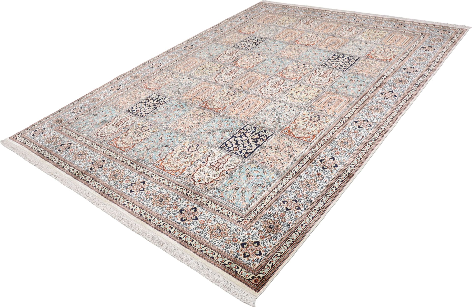 Kashmir Oriental Rug 296 × 215 cm, silk, hand-knotted — view 3