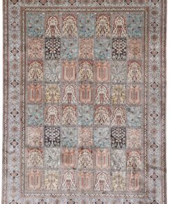 Kashmir Oriental Rug 296 × 215 cm, silk, hand-knotted