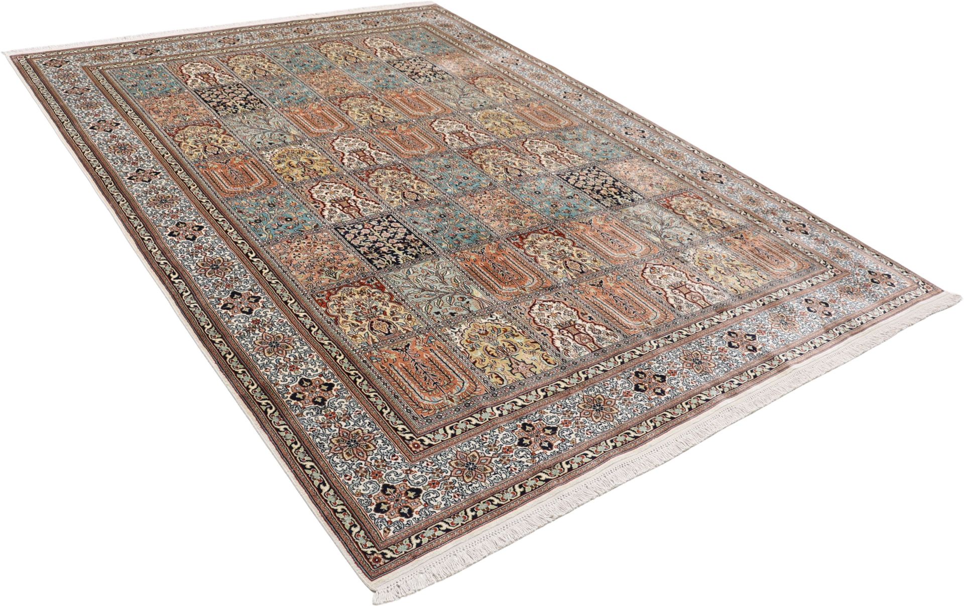 Kashmir Oriental Rug 296 × 215 cm, silk, hand-knotted — view 4
