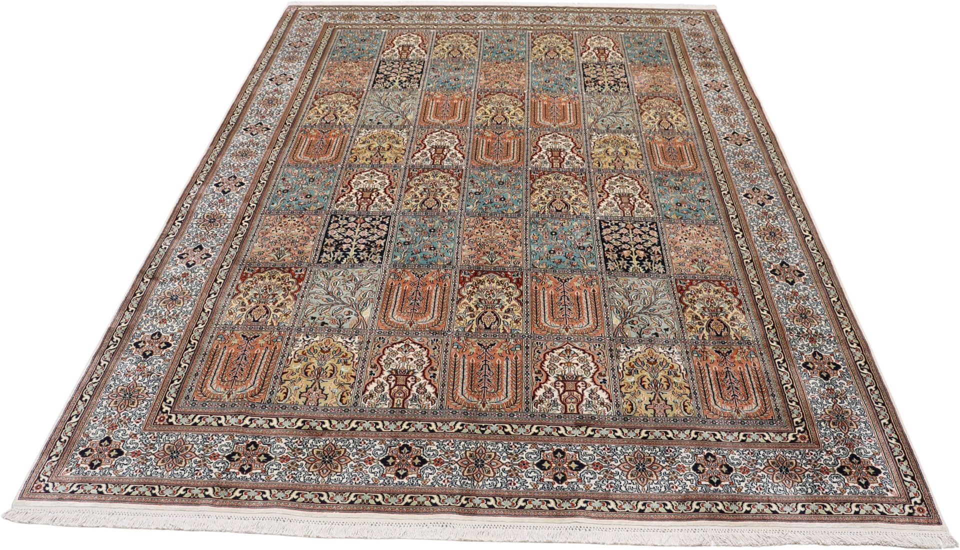 Kashmir Oriental Rug 296 × 215 cm, silk, hand-knotted — view 7