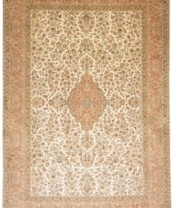 Kashmir Oriental Rug 309 × 215 cm, silk, hand-knotted