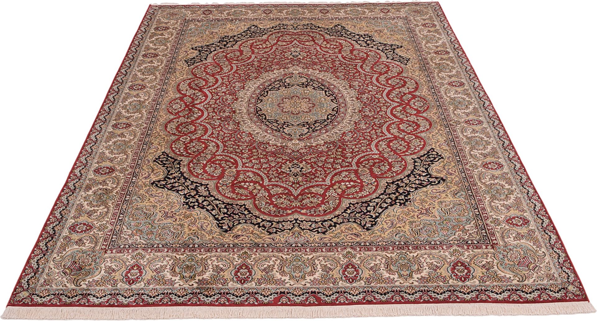 Kashmir Oriental Rug 310 × 215 cm, silk, hand-knotted — view 2