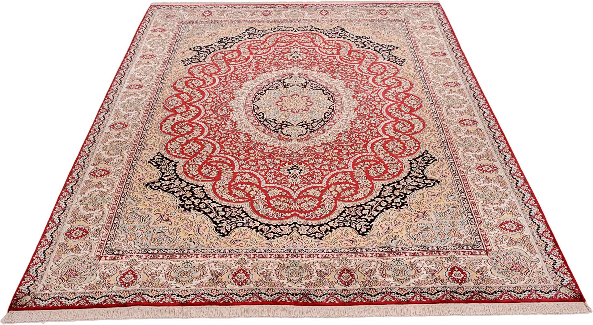 Kashmir Oriental Rug 310 × 215 cm, silk, hand-knotted — view 3