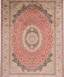 Kashmir Oriental Rug 310 × 215 cm, silk, hand-knotted