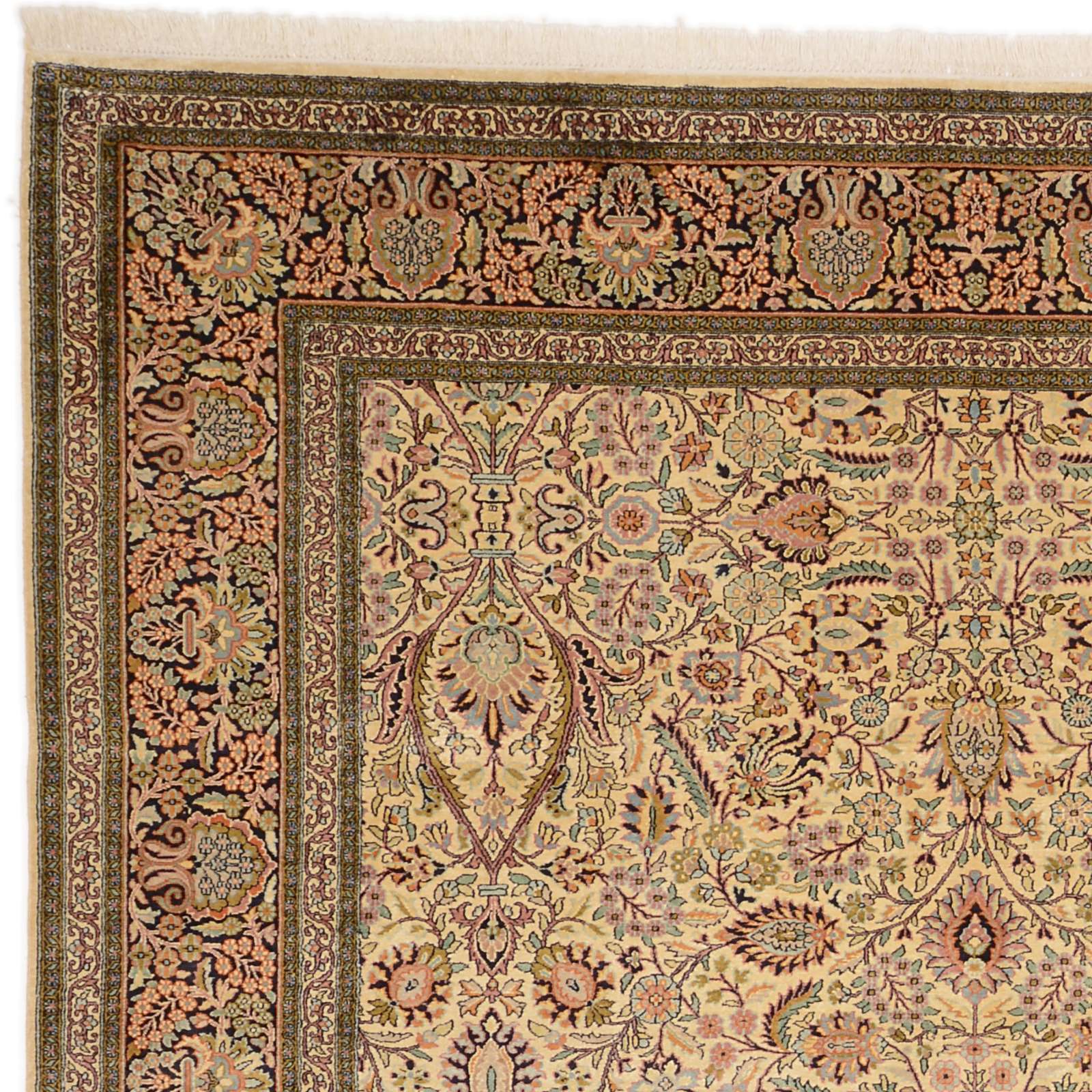 Kashmir Oriental Rug 299 × 216 cm, silk, hand-knotted — view 5