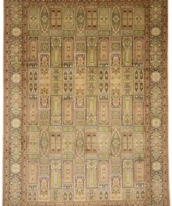 Kashmir Oriental Rug 308 × 216 cm, silk, hand-knotted