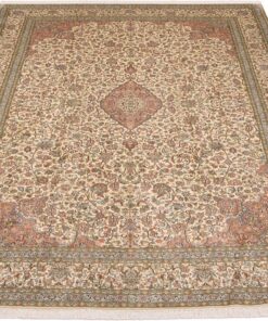 Kashmir Oriental Rug 311 × 216 cm, silk, hand-knotted — view 2