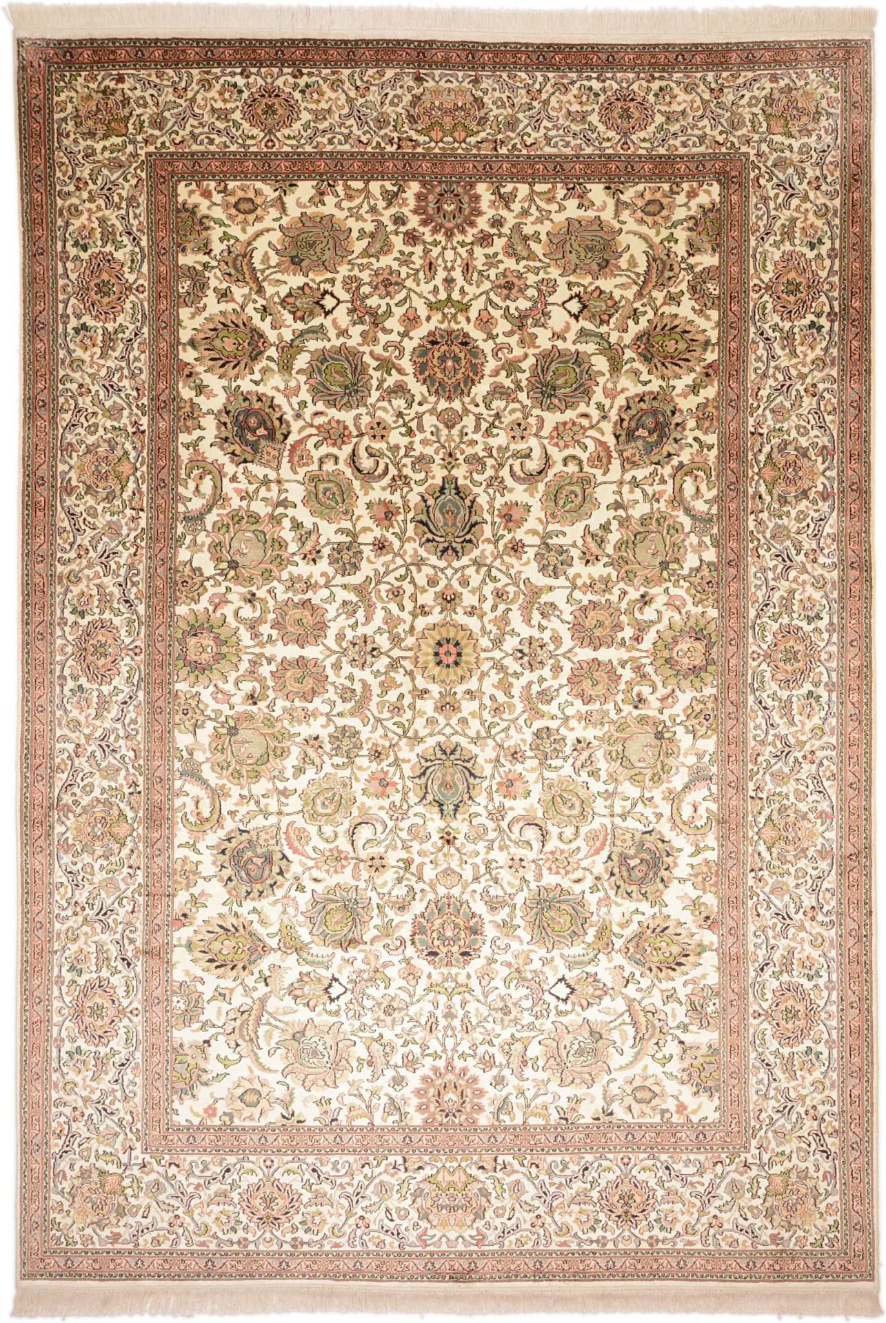 Kashmir Oriental Rug 317 × 219 cm, silk, hand-knotted