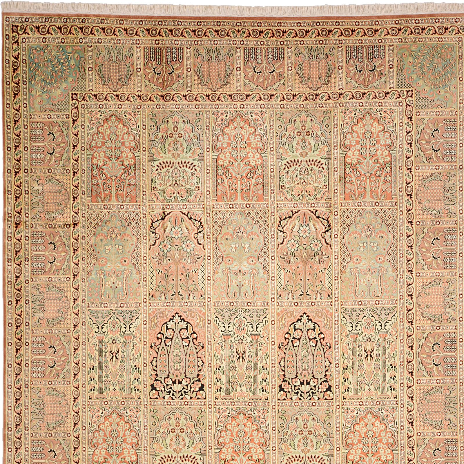 Kashmir Oriental Rug 307 × 222 cm, silk, hand-knotted — view 7