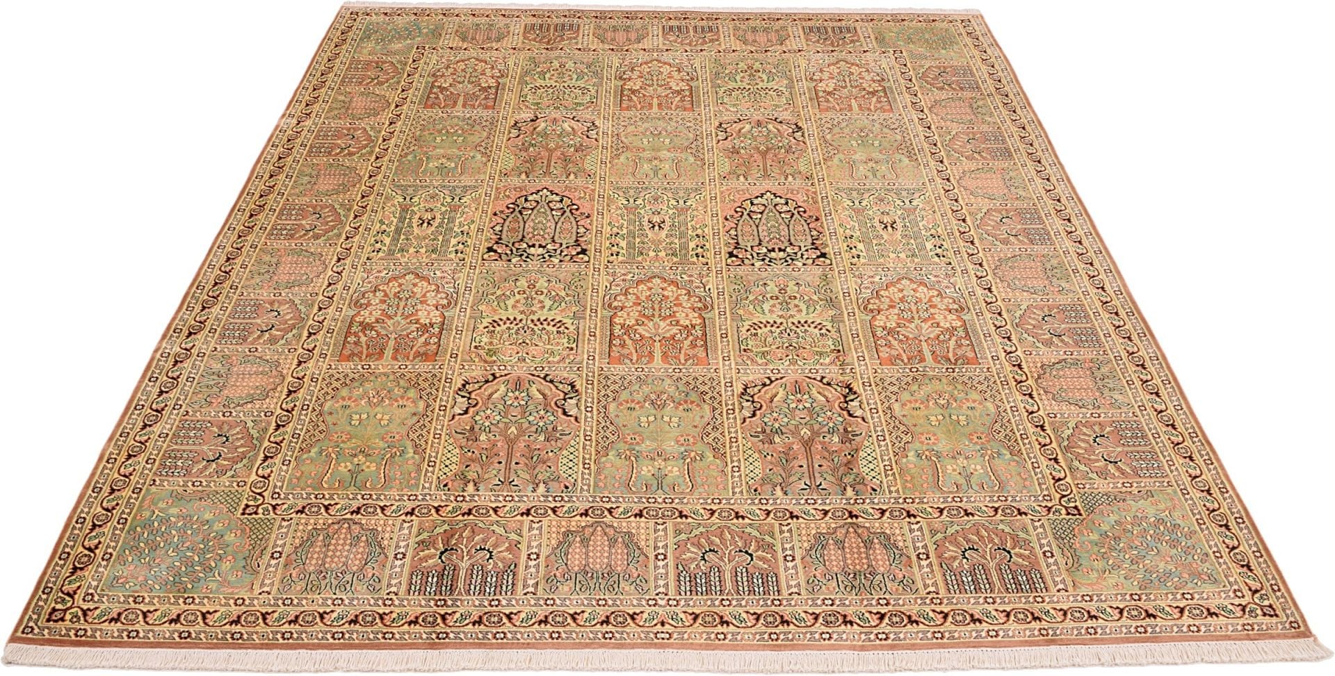 Kashmir Oriental Rug 307 × 222 cm, silk, hand-knotted — view 2