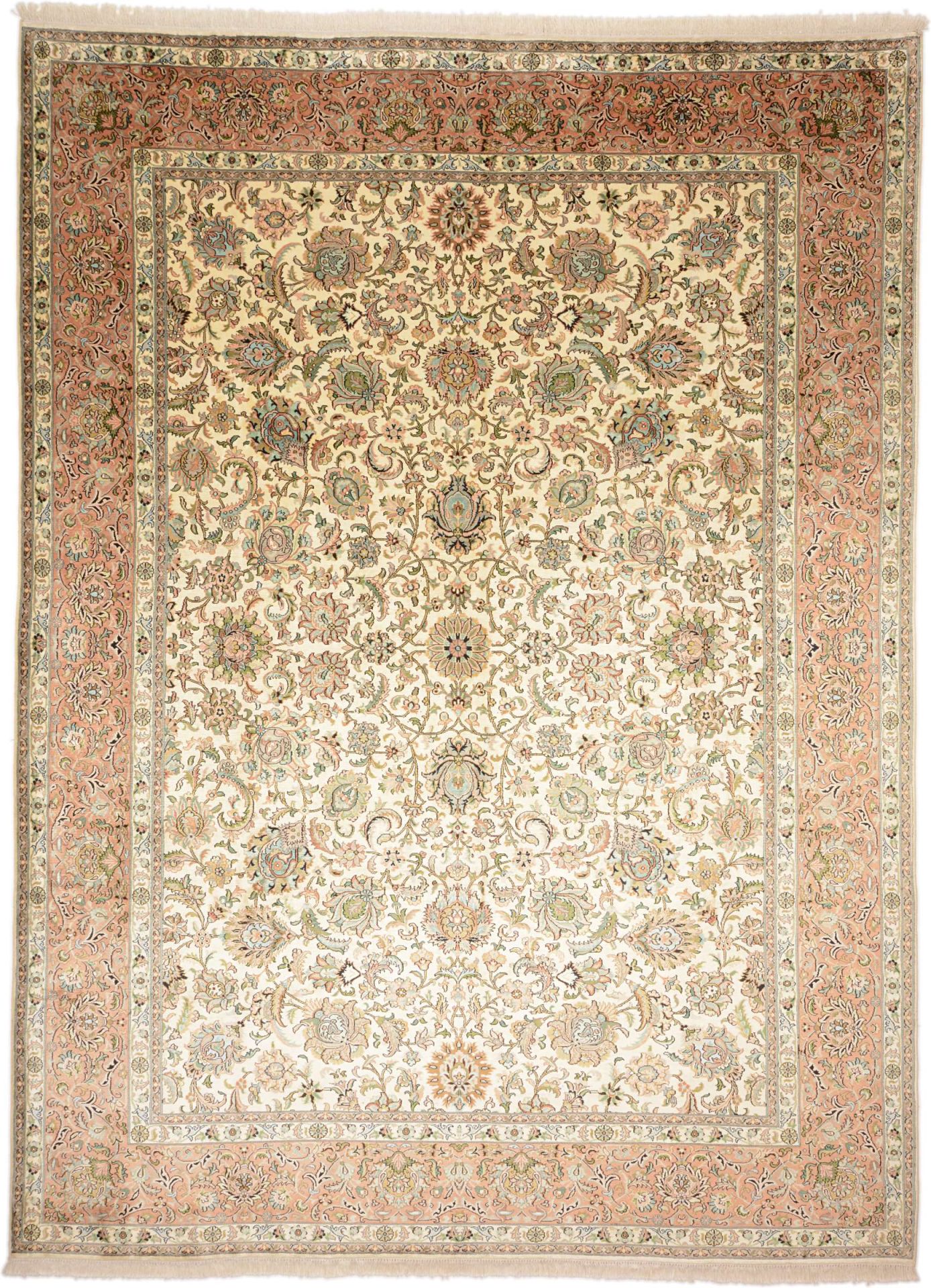 Kashmir Oriental Rug 340 × 240 cm, silk, hand-knotted