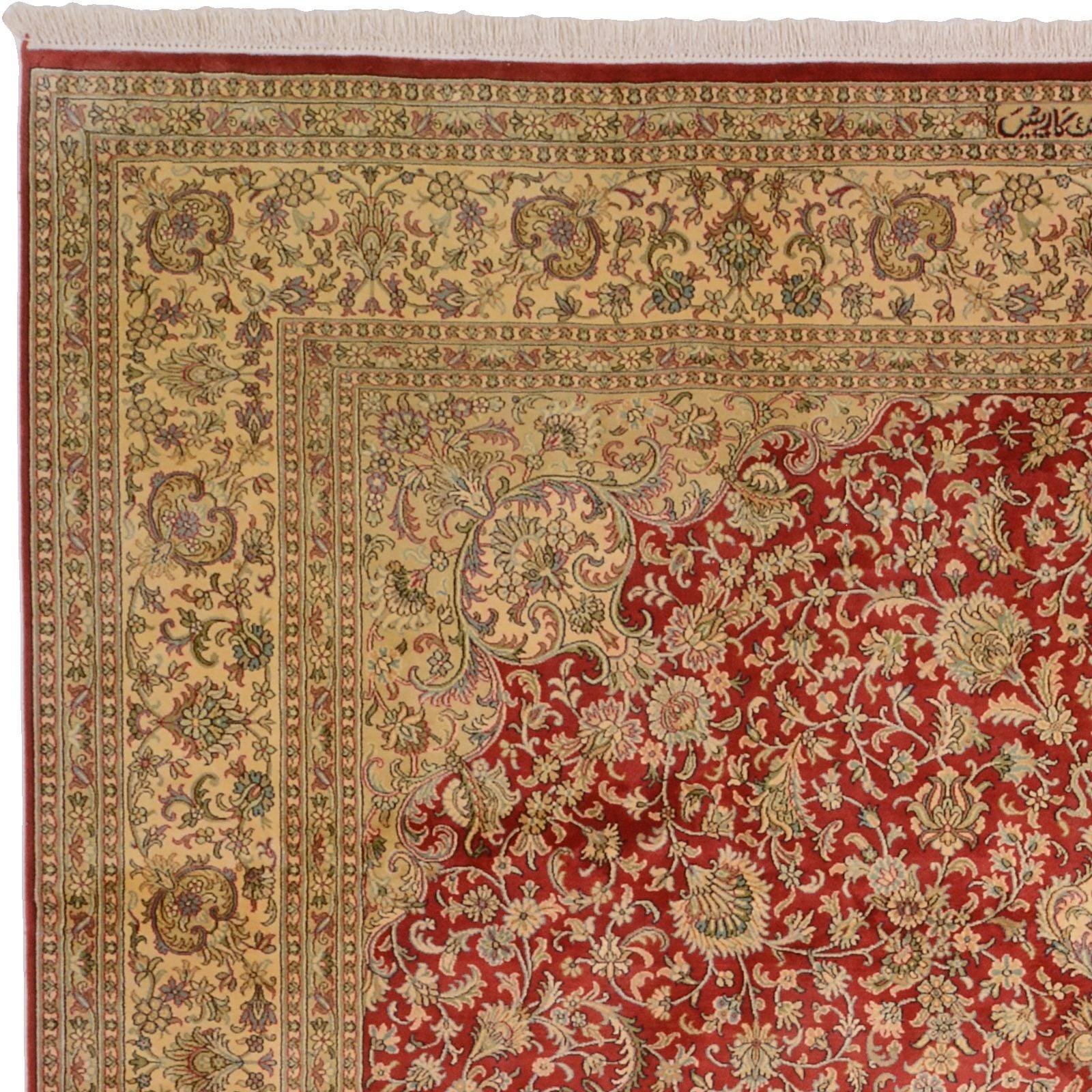 Kashmir Oriental Rug 304 × 244 cm, silk, hand-knotted — view 6