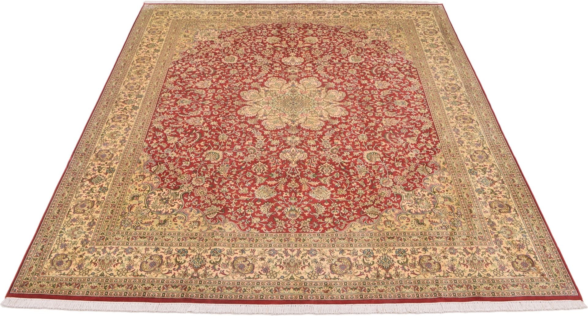 Kashmir Oriental Rug 304 × 244 cm, silk, hand-knotted — view 2