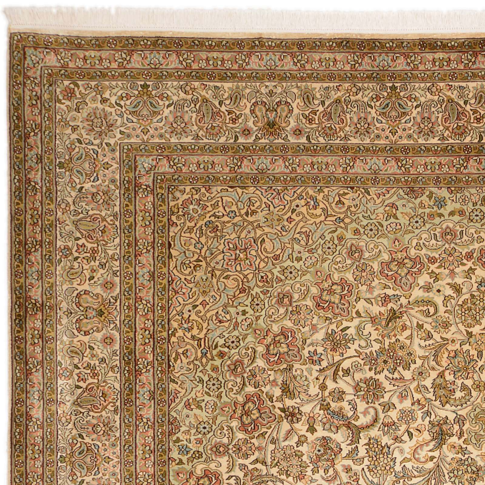 Kashmir Oriental Rug 307 × 245 cm, silk, hand-knotted — view 5