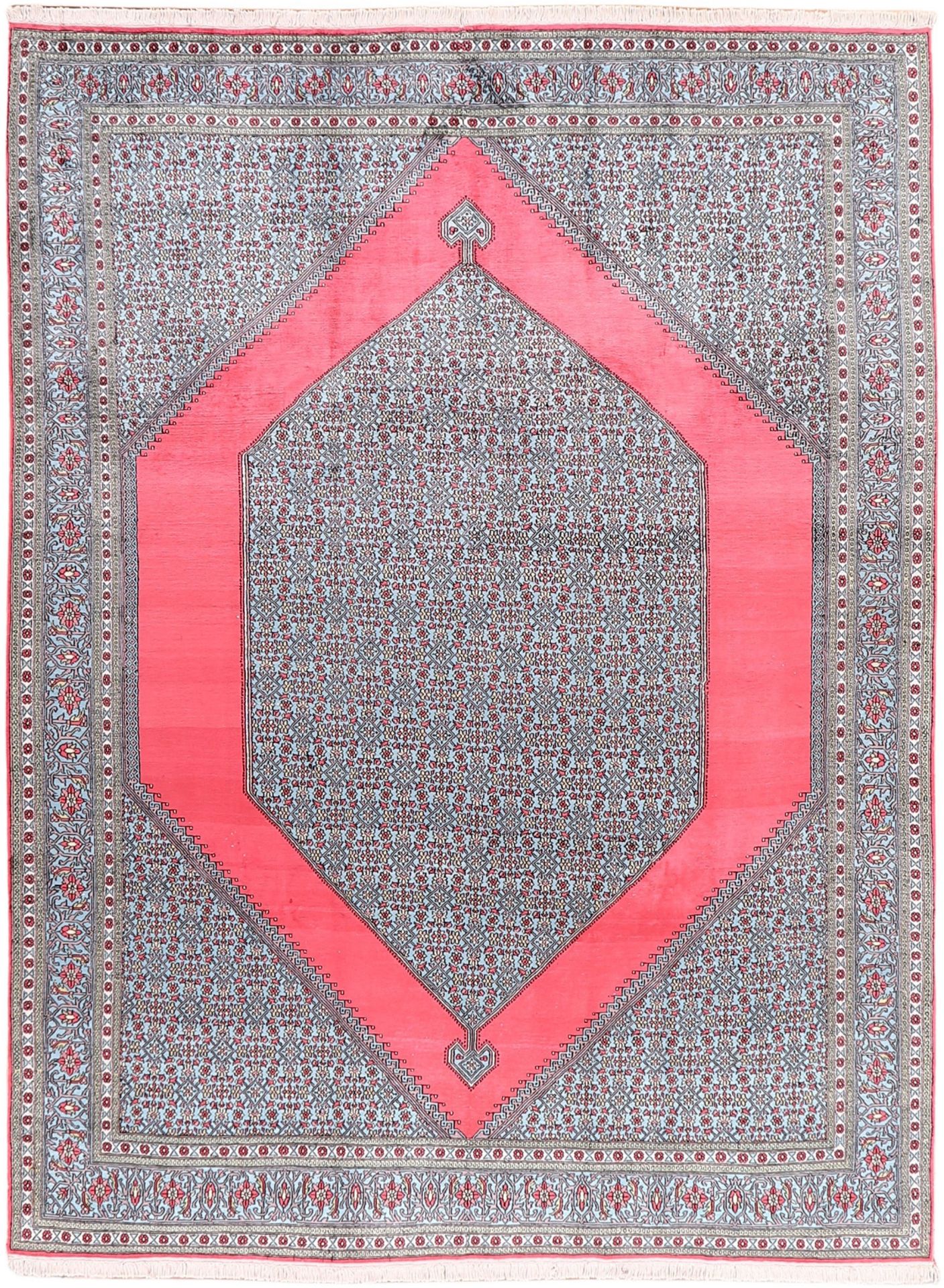 Kashmir Oriental Rug 326 × 245 cm, silk, hand-knotted