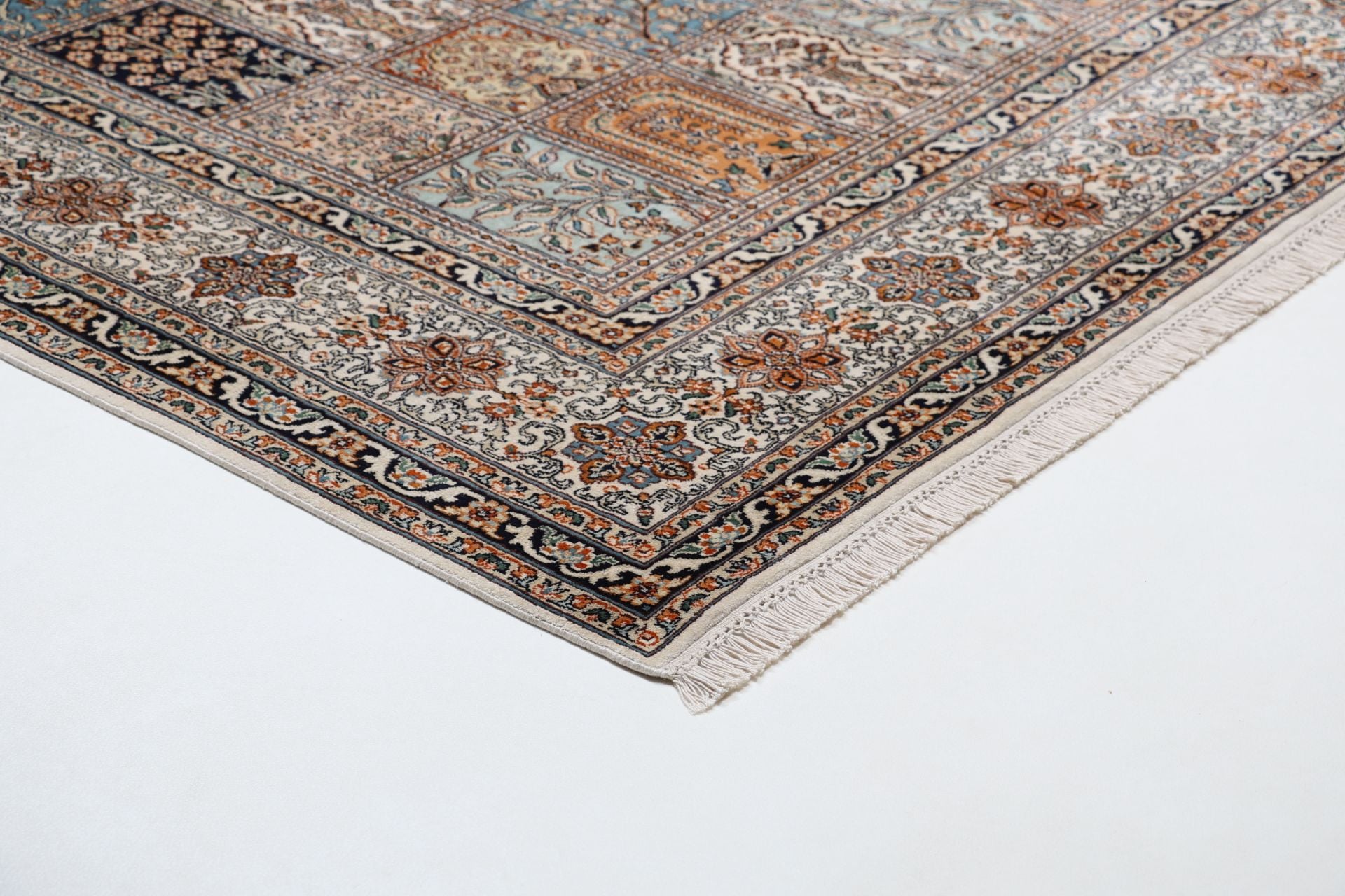 Kashmir Oriental Rug 349 × 247 cm, silk, hand-knotted — view 6